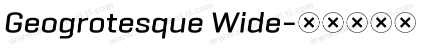 Geogrotesque Wide字体转换